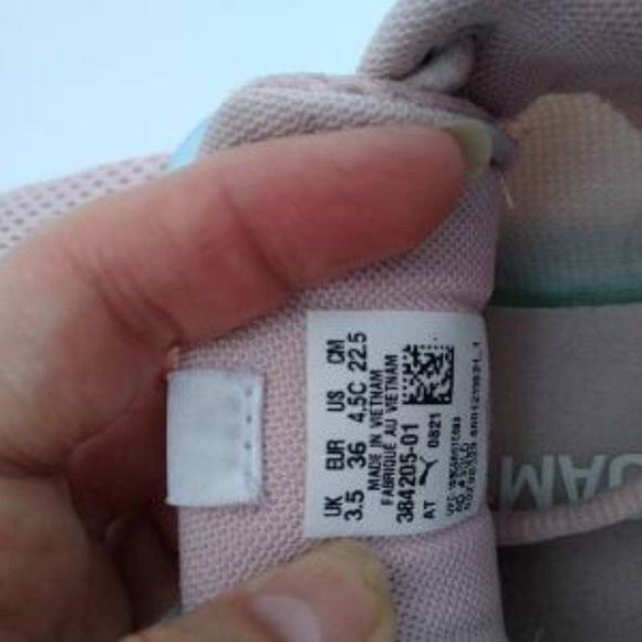 Girls Puma Pink Soft Foam Optimal Comfort Sneakers sz 4.5 - Picture 6 of 7